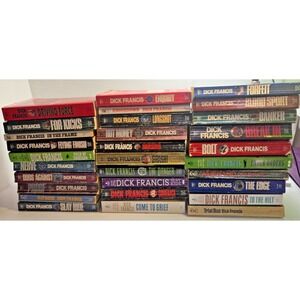 Dick Francis Huge Vintage Lot of 30 Mystery Paperbacks Horse Racing Books Novels